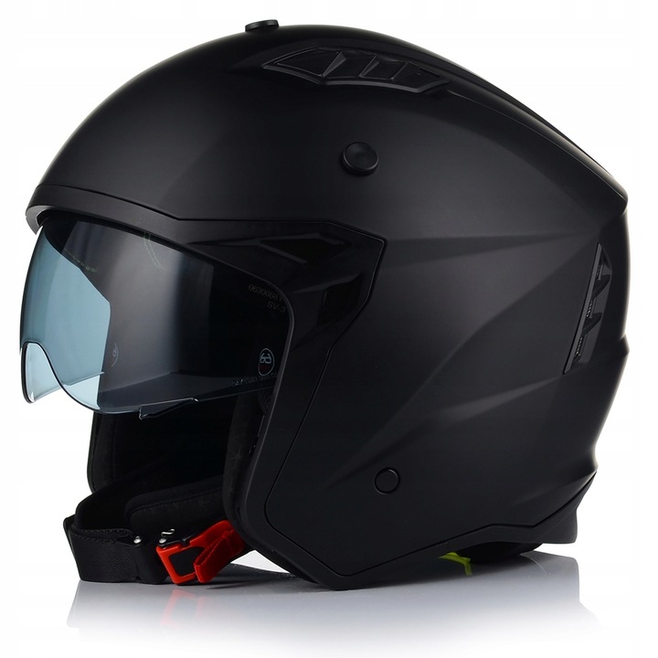 KASK MOTOCYKLOWY 4w1 VITO PREDATOR MATT ODPINANA SZCZĘKA + DASZEK + 2xSZYBA