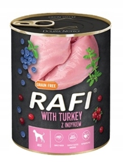 RAFI mokra karma dla psa dorosłego - mix 6 smaków - puszka 24x400g