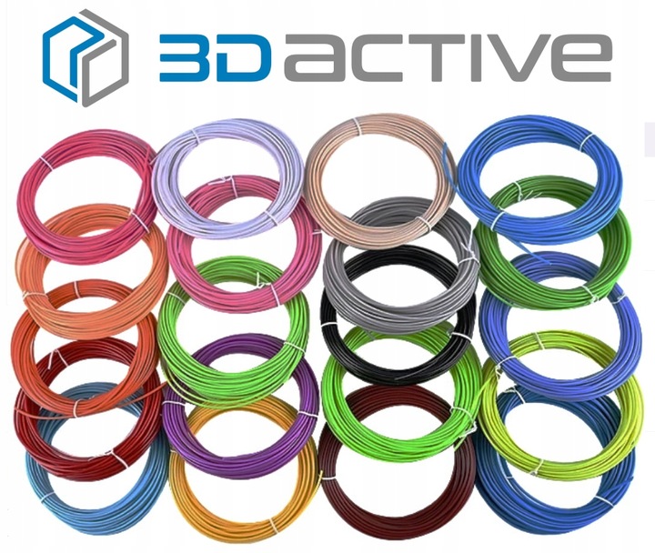 WKŁADY DO DŁUGOPISU 3D DLA DZIECI PLA FILAMENT 3D PEN 60 M ZESTAW STARTOWY