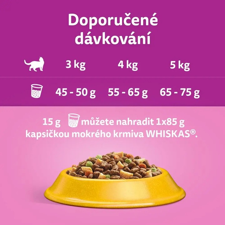 WHISKAS SUCHA KARMA DLA KOTÓW DOROSŁYCH KURCZAK 3,8 KG