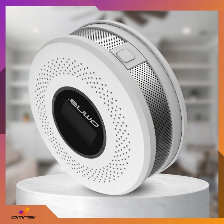 Czujnik czadu i dymu detektor tlenku węgla JKD 512COM certyfikowany