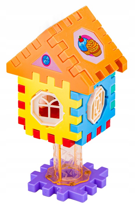 Klocki Wafle Konstrukcyjne Tor Kulkowy Kulodrom Dla Kulek Naklejki 226 Elem