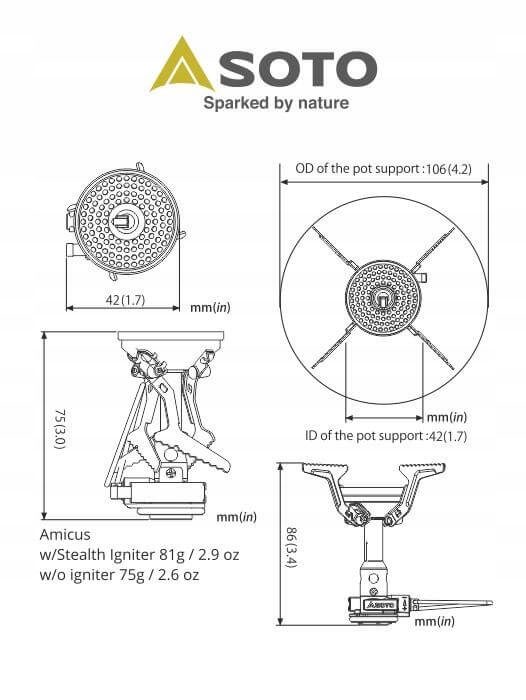 Kuchenka turystyczna Amicus w Igniter SOTO