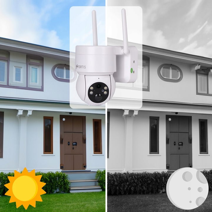 KAMERA SOLARNA ZEWNĘTRZNA OBROTOWA IP WIFI 4MPX FULL HD+ DO MONITORINGU