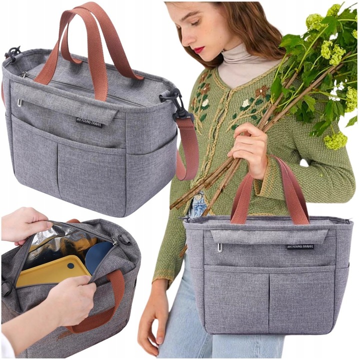 LUNCH BOX Termiczna Torba na napoje jedzenie Śniadanie duża podróżna