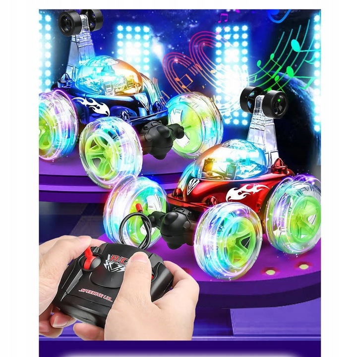 Auto Twister 360 Tańczący Samochód Kaskader XL Efekty Światła Kabel USB