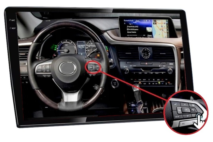 RADIO 10 CALI GPS 2 DIN BLUETOOTH ANDROID AUTO CARPLAY WIFI USB 4/62GB QLED