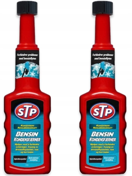 2x STP Zimowa Formuła Do Benzyny Usuwanie Wody Usuwanie Kondensatu 200 ml