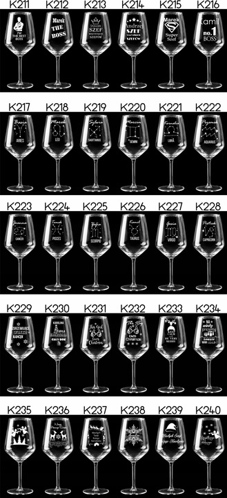 Kieliszek do wina XXL z grawerem prezent dla niej Dzień Kobiet WALENTYNKI