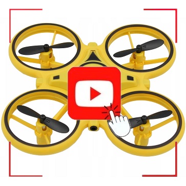 DRON ZDALNIE STEROWANY RĘKĄ GESTEM UFO LED ZABAWKA DLA DZIECI PREZENT