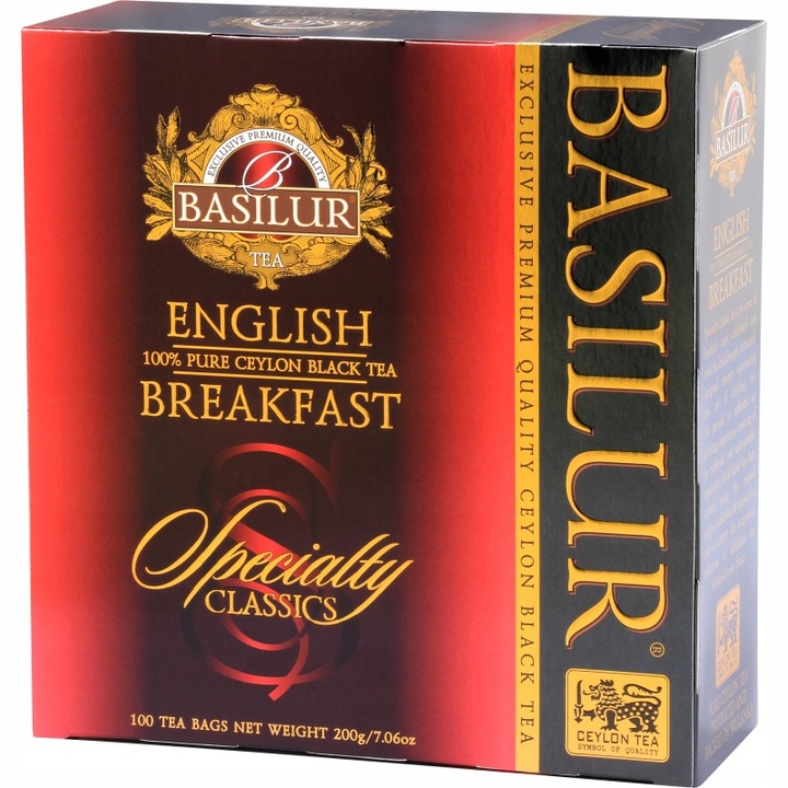 Basilur ENGLISH BREAKFAST herbata czarna - 100 szt.