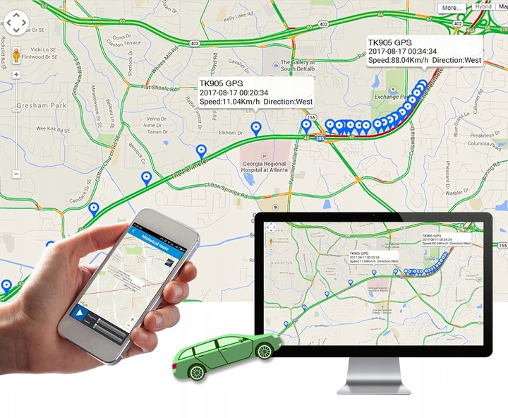 LOKALIZATOR GPS TK905 5000mAh 90 DNI MAGNES PODSŁUCH APP BEZ ABONAMENTU