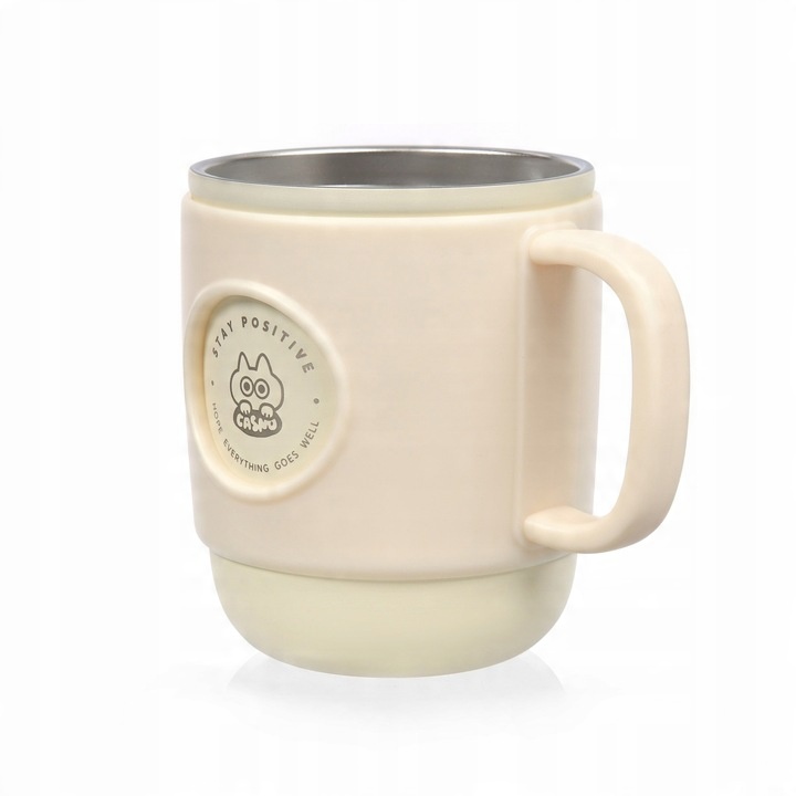 Kubek termiczny termos ze słomką ustnikiem Casno 450 ml