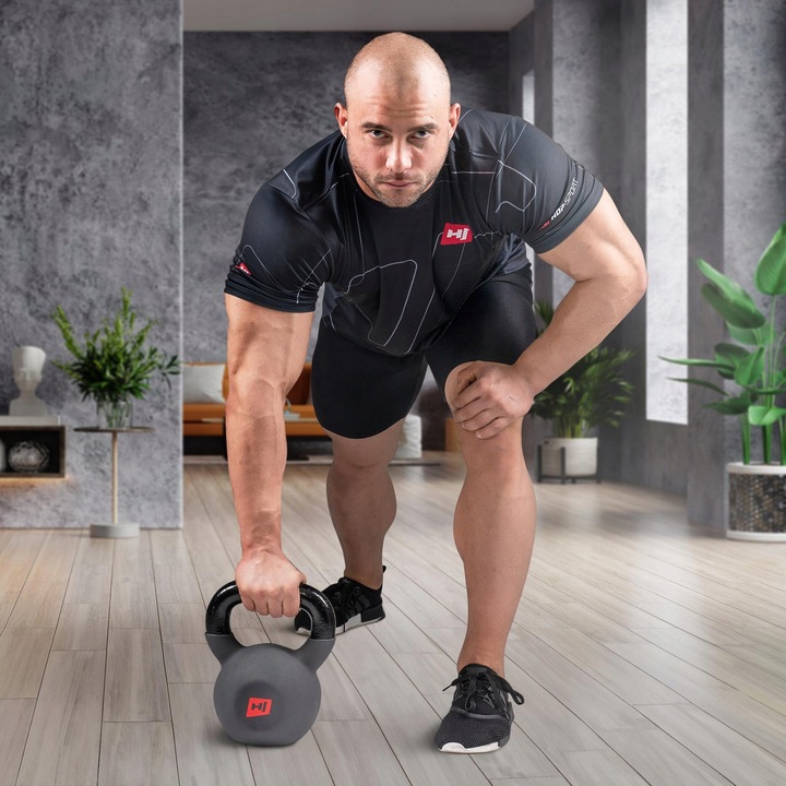 Kettlebell żeliwny 20kg kettle odważnik ciężarek wytrzymały do ćwiczeń