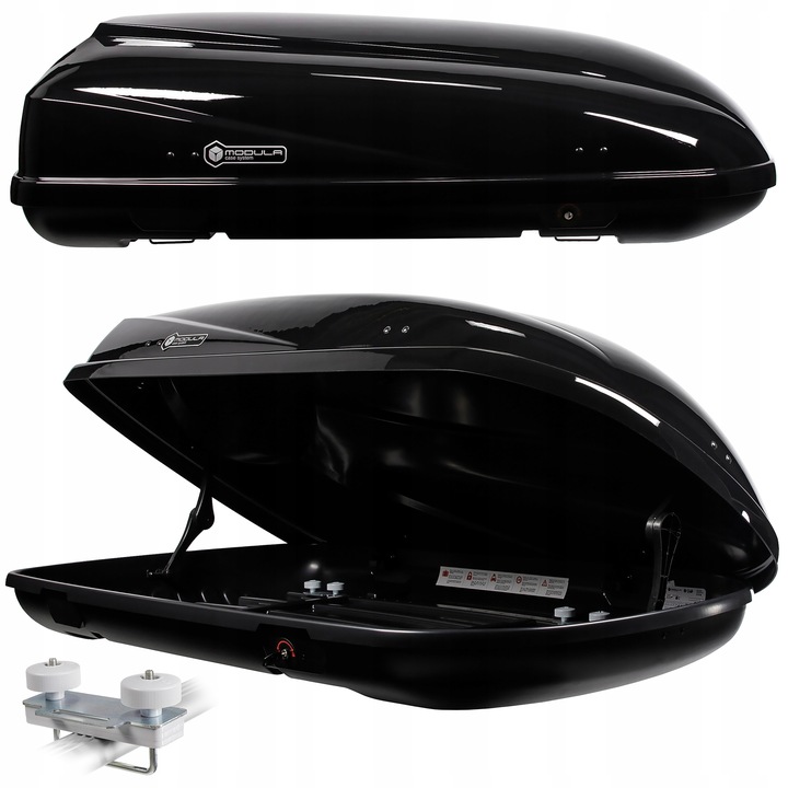 BOX DACHOWY BAGAŻNIK MODULA BELUGA 460L MOCS0328 CZARNY POŁYSK