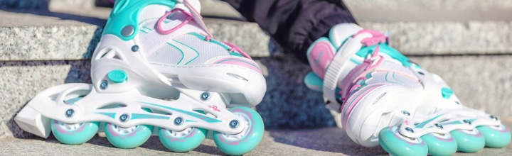 Rolki Regulowane RAVEN Lia Mint 27-30 Kółko LED