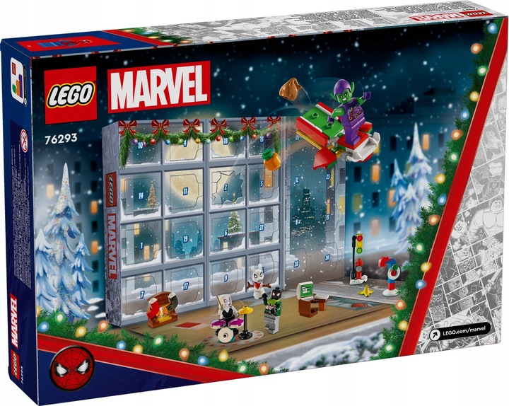 LEGO SPIDERMAN Oryginalny Kalendarz Adwentowy z okienkami Avengers Spidey