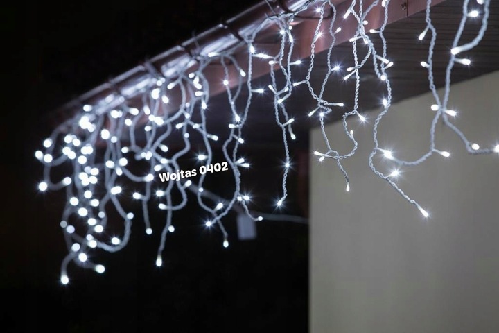 SOPLE 500 LED ZEWNĘTRZNE LAMPKI choinkowe KURTYNA IP44 STAŁE + FLASH