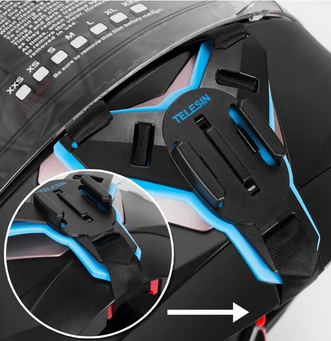 Mocowanie do kasku uchwyt na kask do kamer GoPro 12 11 10 9 8 7 6 5 MAX DJI