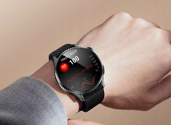 ZEGAREK MĘSKI SMARTWATCH AMOLED EKG DO ROZMÓW GLUKOZA CIŚNIENIE 440 MENU PL