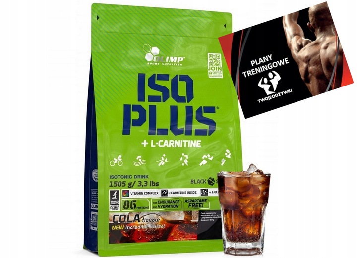ISO PLUS OLIMP 1505G IZOTONIK ELEKTROLITY WITAMINY IZO PLUS - cola