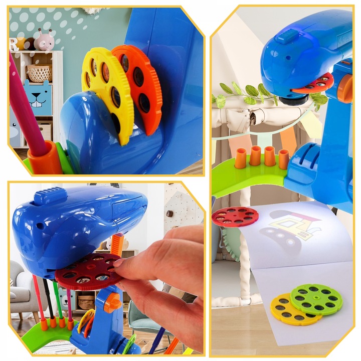 Projektor Rzutnik do Nauki Rysowania ze Slajdami Podświetlany Regulowany