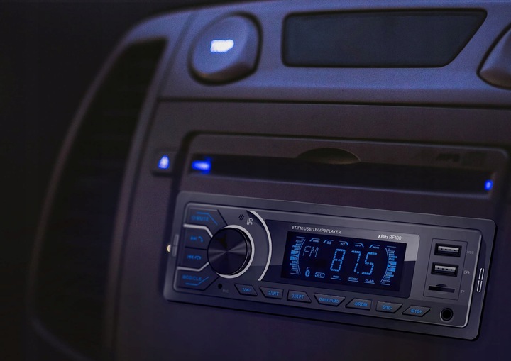 Xblitz RF100 Radio samochodowe Bluetooth MP3 USB AUX VarioColor + pilot