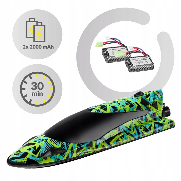 ŁÓDKA ZDALNIE STEROWANA MOTORÓWKA RC 35KM/H PILOT WYŚCIGOWA NA PREZENT