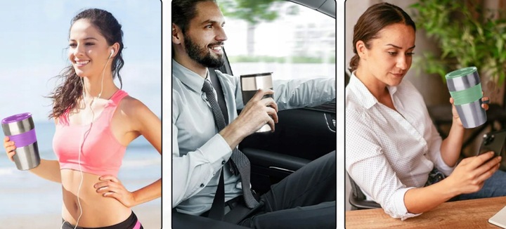 EKSPRES PRZELEWOWY Z KUBKIEM TERMICZNYM CUCINOVA ZIELONY