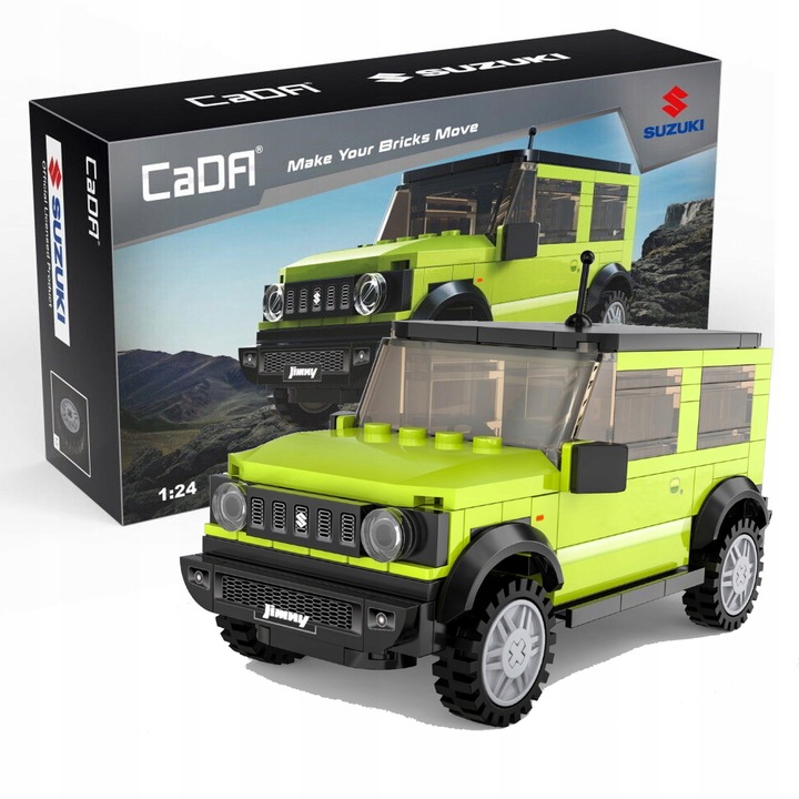 CADA KLOCKI KONSTRUKCYJNE AUTO MODEL SUZUKI JIMNY 1:24 SAMOCHÓD 192 EL.