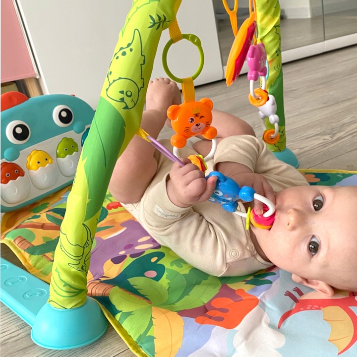 WOOPIE BABY MATA EDUKACYJNA DLA NIEMOWLĄT DINO INTERAKTYWNA