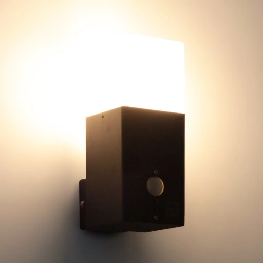 Kinkiet zewnętrzny ścienny z czujnikiem ruchu zmierzchu i zmierzchu do LED