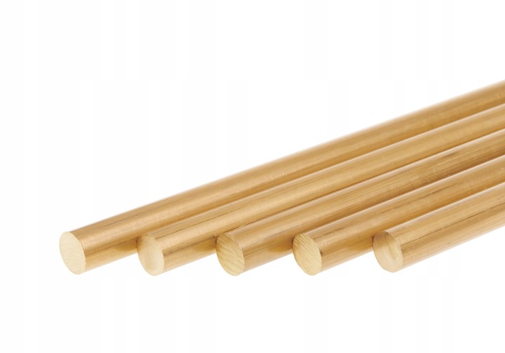 Pręt mosiężny wałek fi 10mm x 1mb | 100cm