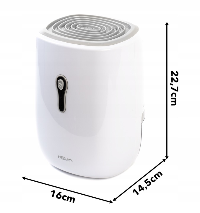 Pochłaniacz wilgoci osuszacz powietrza HEVA DUX cichy wydajny 800 ml LED