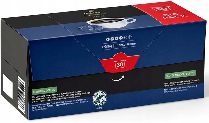 TCHIBO CAFISSIMO COFFEE INTENSE AROMA 30 KAPSUŁEK -BIG PACK