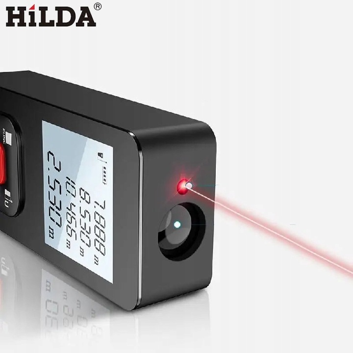 Dalmierz HILDA HD-S50 50M Miernik Odległości Cyfrowy Laserowy Akumulatorowy