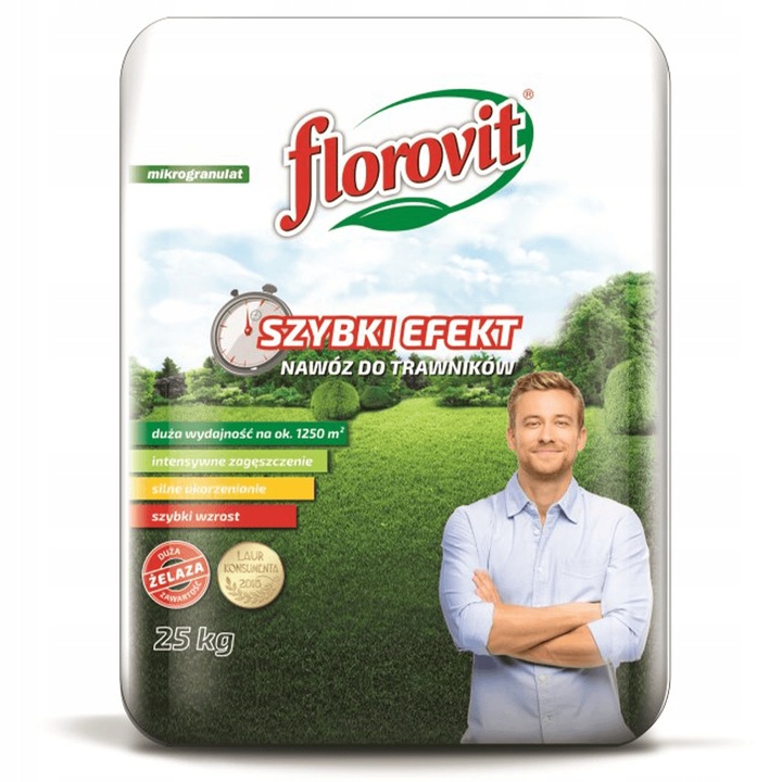 FLOROVIT Szybki Efekt 25kg NAWÓZ DO TRAWY TRAWNIKA NA TRAWNIK