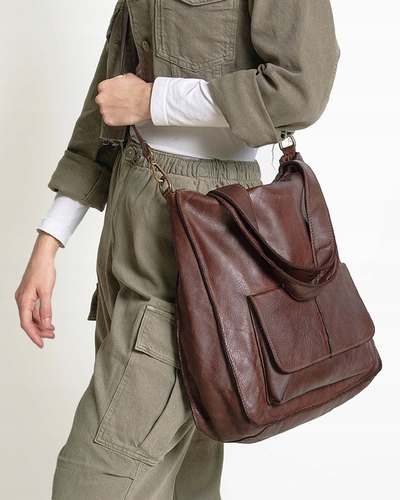 Torba SHOPPER SKÓRZANA torebka A4 MARCO MAZZINI