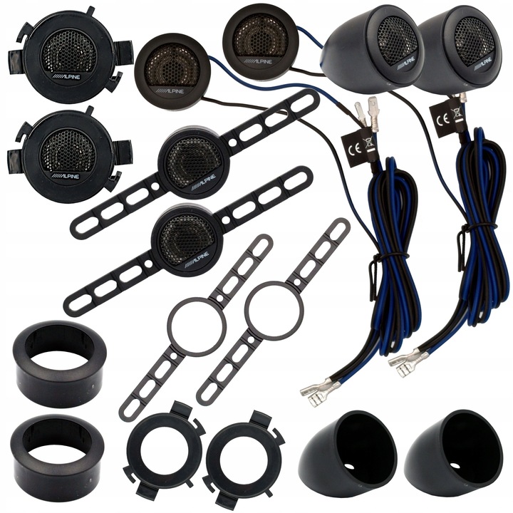 Głośniki samochodowe ALPINE SXE-1750S 16,5 cm 280W BASOWE + WYSOKOTONOWE