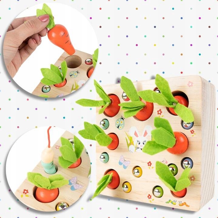 GRA ZŁAP ROBACZKA ŁOWIENIE DOPASUJ MARCHEWKI