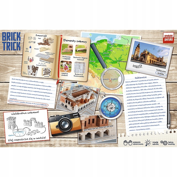 BRICK TRICK SUKIENNICE BUDUJ Z CEGŁY 450 ELEMENTÓW