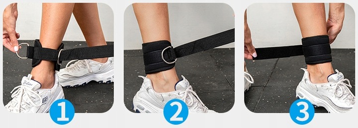 OPASKI TRENINGOWE NA KOSTKĘ KOSTKI SIŁOWNIĘ DO WYCIĄGU ATLASU ZESTAW 2 SZT