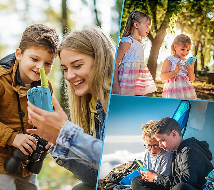 WALKIE TALKIE DLA DZIECI ZESTAW KRÓTKOFALÓWKI LATARKA 2 szt DLA DZIEWCZYNEK