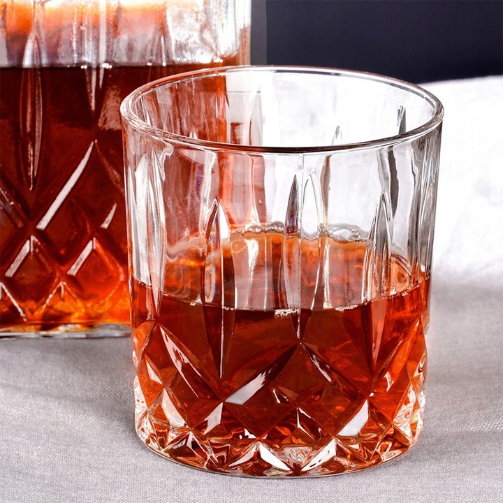Zestaw PREZENTOWY do alkoholu KARAFKA SZKLANKI DO WHISKY drinków butelka