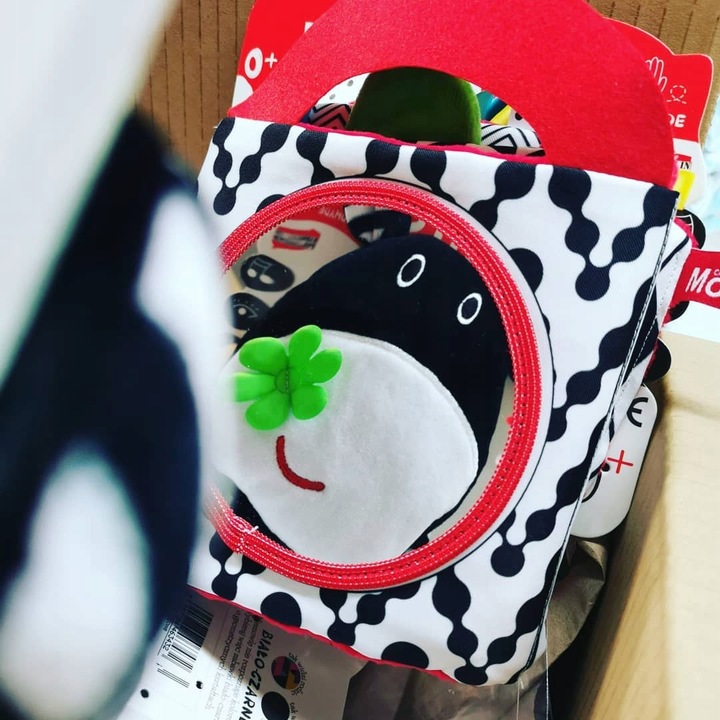 Książeczka KONTRASTOWA Dla Niemowląt Do Łóżeczka