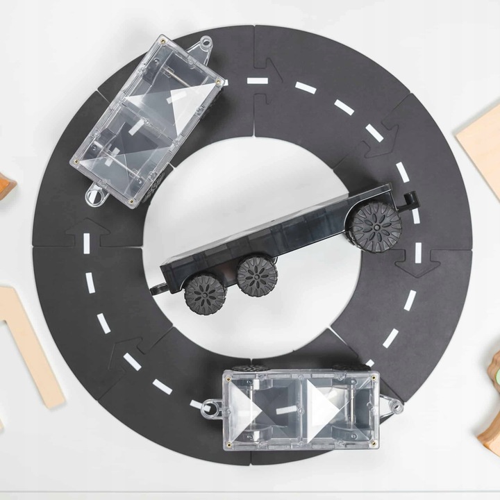 Connetix: klocki magnetyczne pociąg Transport Pack 50 el