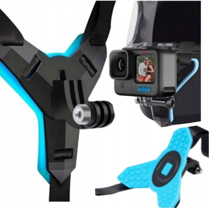MOCOWANIE DO KASKU UCHWYT NA KASK KAMER GOPRO 12 11 10 9 8 7 6 5 XIAOMI DJI