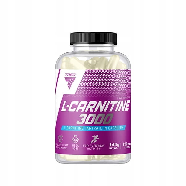 TREC NUTRITION L-CARNITINE 3000 - WIELOZADANIOWE KAPSUŁKI, REDUKCJA TKANKI