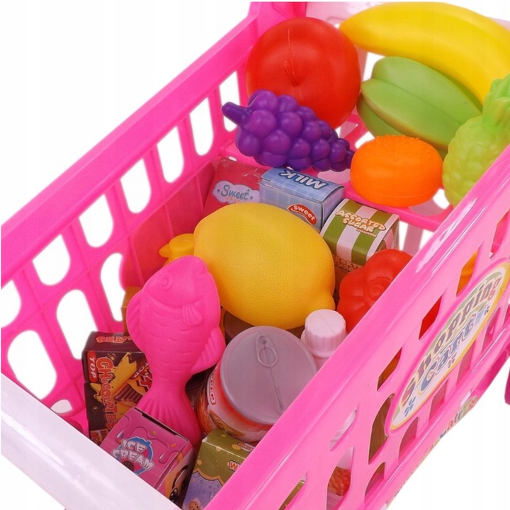 Duży wózek koszyk na zakupy akcesoria 28 el. 09R