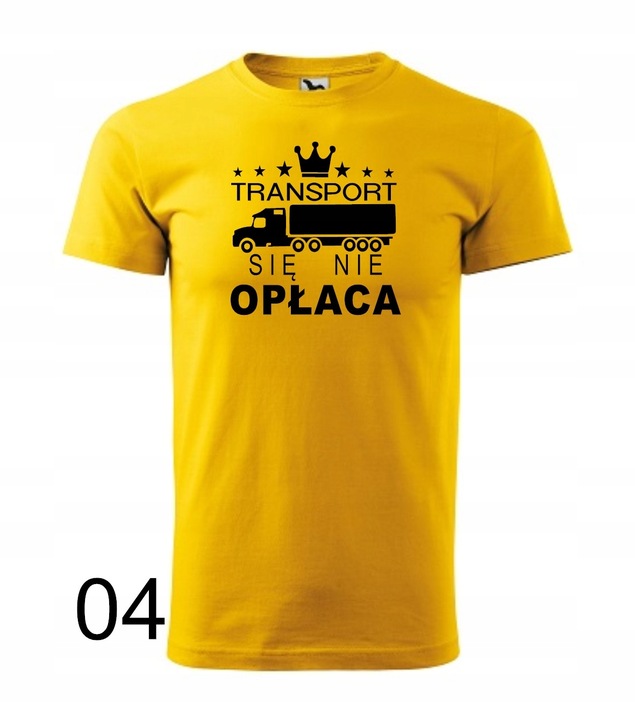 Koszulka męska TRANSPORT SIĘ NIE OPŁACA kolory
